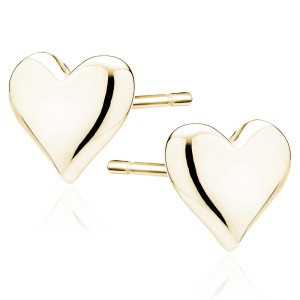 Cercei argint placati cu aur galben inimioare 8x7 mm DiAmanti Z2179EG8-DIA (Argint 925‰ 1 g.) Cercei argint placati cu aur galben inimioare 8x7 mm DiAmanti Z2179EG8-DIA (Argint 925‰ 1 g.)